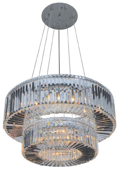 05RND36CH 36" + 26" RIYADH CHROME ROUND - 2 TIERS - 210000003776