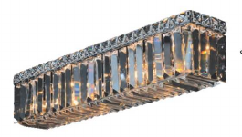 05WSC12CH 12" X 5" RIYADH CHROME WALL SCONCE - 210000006694