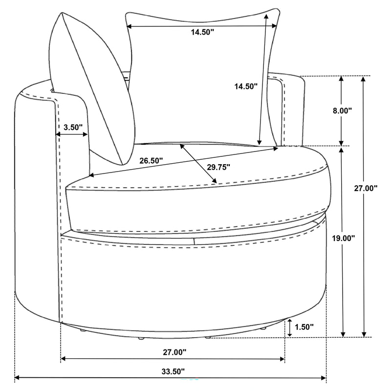Debbie Swivel Accent Chair