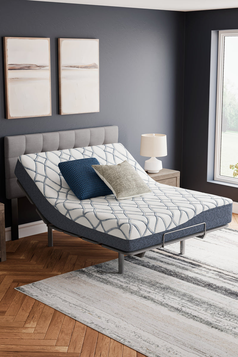 10 Inch Chime Elite 2.0 White/Blue Twin Mattress - M42511