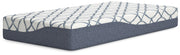 10 Inch Chime Elite 2.0 White/Blue Twin Mattress - M42511