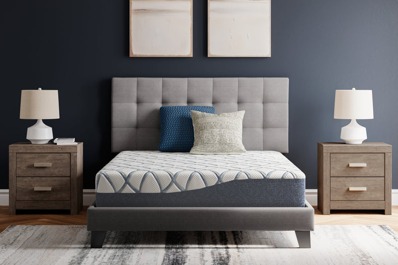 10 Inch Chime Elite 2.0 White/Blue Twin Mattress - M42511