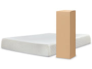 10 Inch Chime Memory Foam White California King Mattress in a Box - M69951