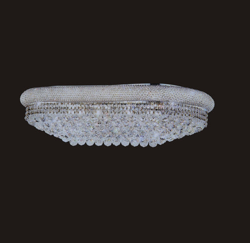 1006F-OV 18X30 CHROME CHANDELIER FLUSH WITH LED COLOR CHANGE (CB128/L14)(FO185) - 210000000123
