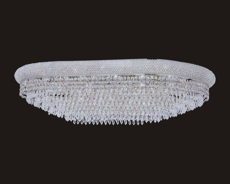 1006F-OV 22X36 CHROME CHANDELIER FLUSH WITH LED COLOR CHANGE (CB231)(FO272) - 210000000127