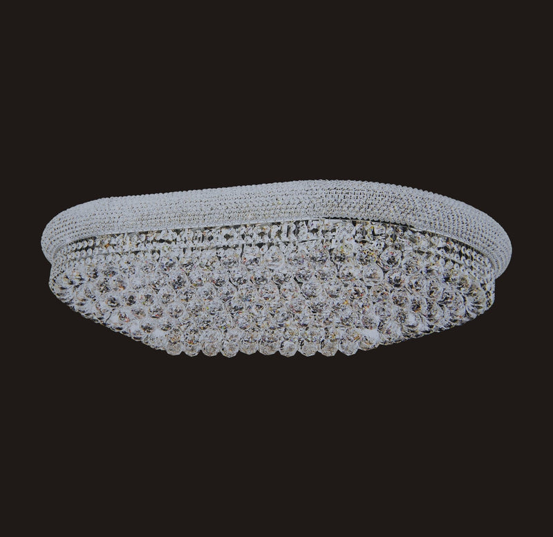 1006F-OV 22X36 GOLD CHANDELIER FLUSH WITH LED COLOR CHANGE (CB231)(FO272) - 210000000129