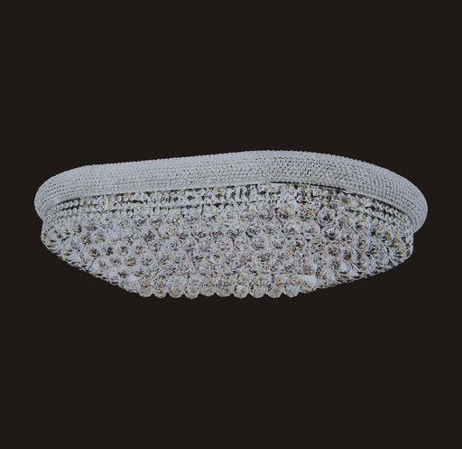 1006F-OV 22X36 GOLD CHANDELIER FLUSH WITH LED COLOR CHANGE (CB231)(FO272) - 210000000129