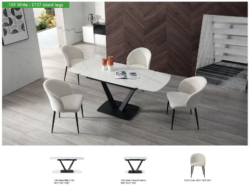 109 Dining Table with 2107 Chairs SET - p13230