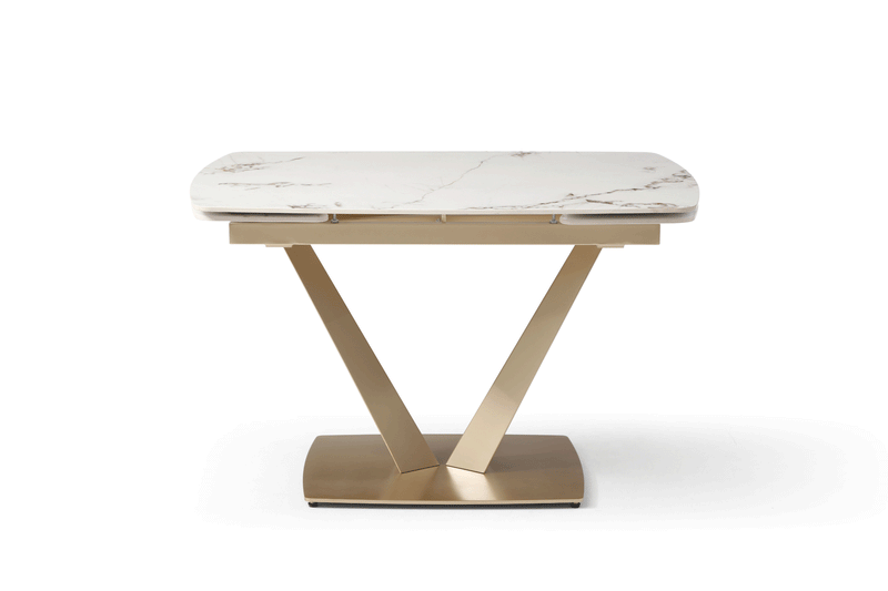 109 Table Golden With 2107 Chairs Set - DMV Furniture