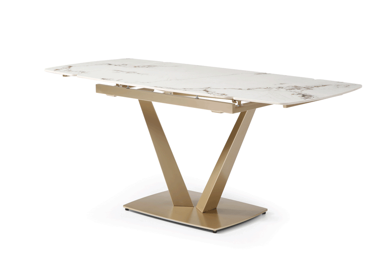 109 Table Golden With 2107 Chairs Set - DMV Furniture