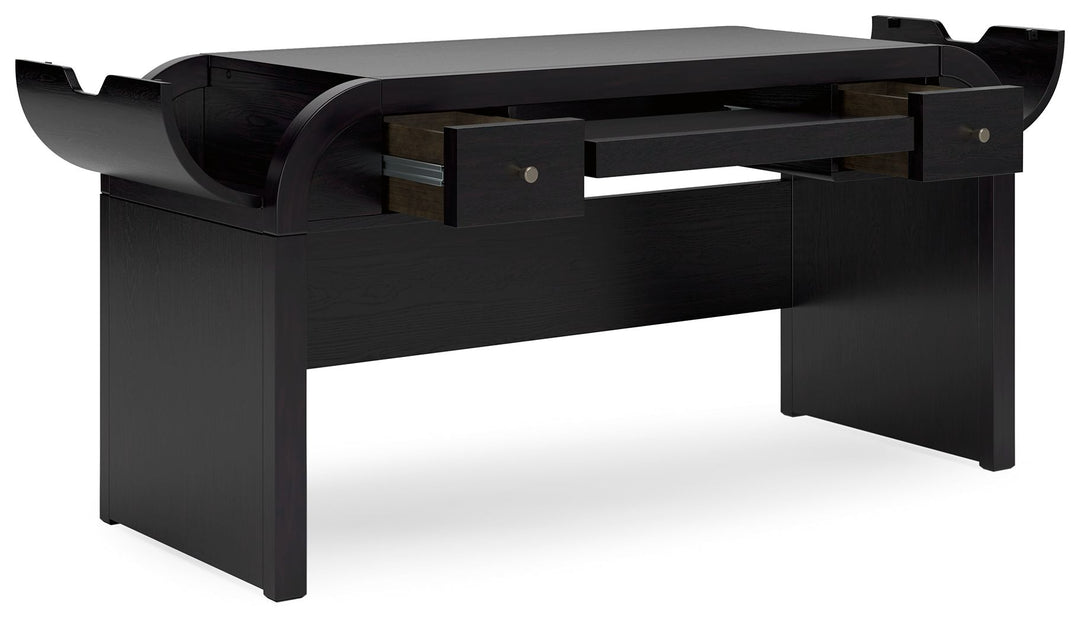 Rowanbeck - Black - Home Office Desk