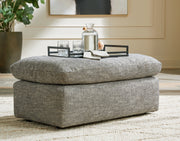 Dramatic Chair and Ottoman in Granite from Ashley - DMV Furniture
