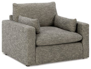 Dramatic Chair and Ottoman in Granite from Ashley - DMV Furniture