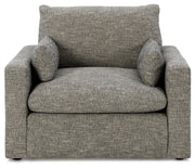 Dramatic Chair and Ottoman in Granite from Ashley - DMV Furniture