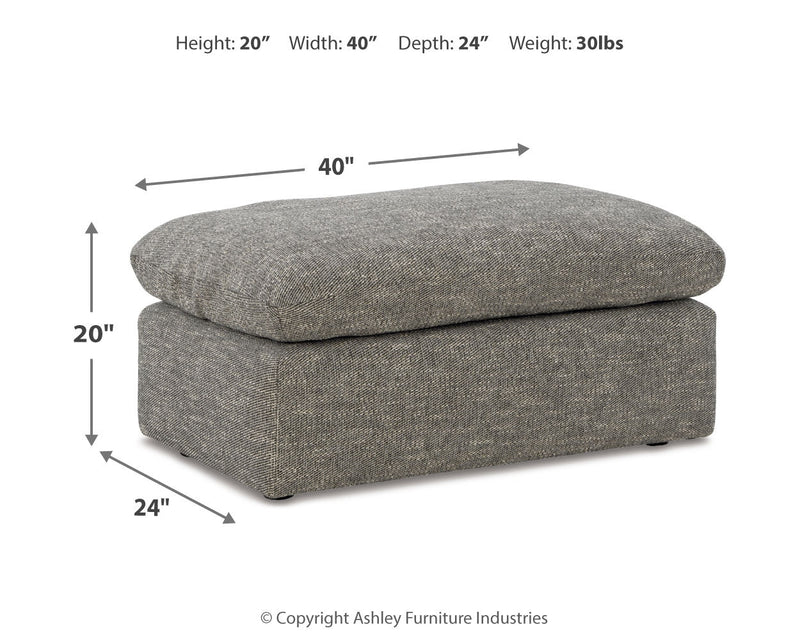 Dramatic Chair and Ottoman in Granite from Ashley - DMV Furniture