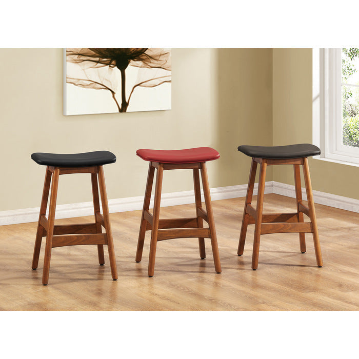 1188BK-24 Counter Height Stool, Matt Black, Set of 2 - 1188BK-24