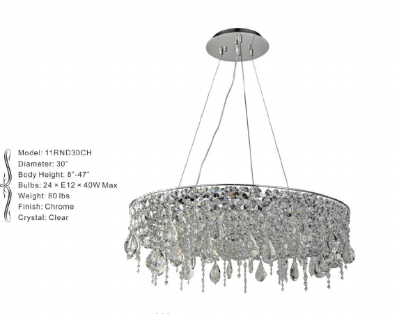 11RND30CH 30" X 8" ARTIC ICE CHROME ROUND - 210000006596