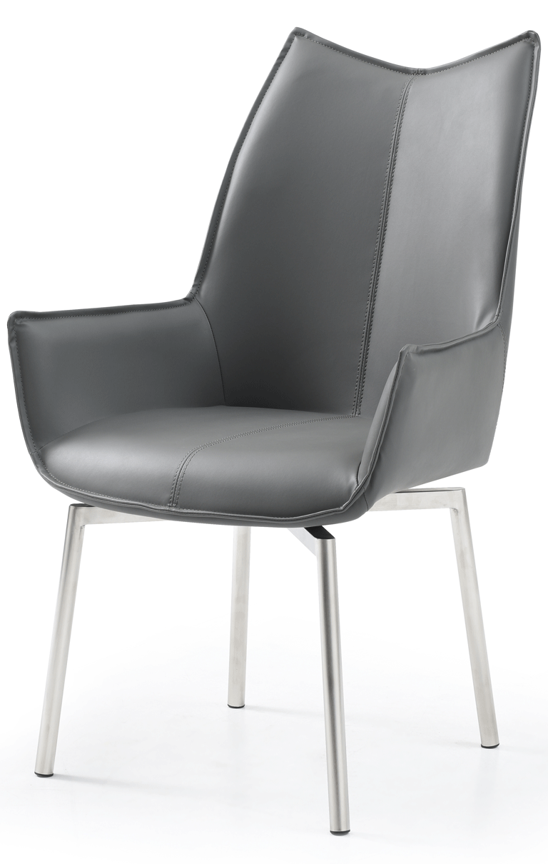 1218 Swivel Dining Chair Dark Grey - i36556