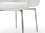 1218 Swivel Dining Chair White - DMV FurnitureDining Chair