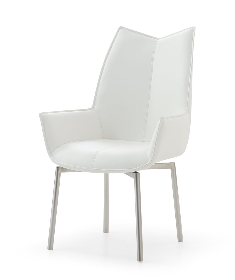 1218 Swivel Dining Chair White - DMV FurnitureDining Chair