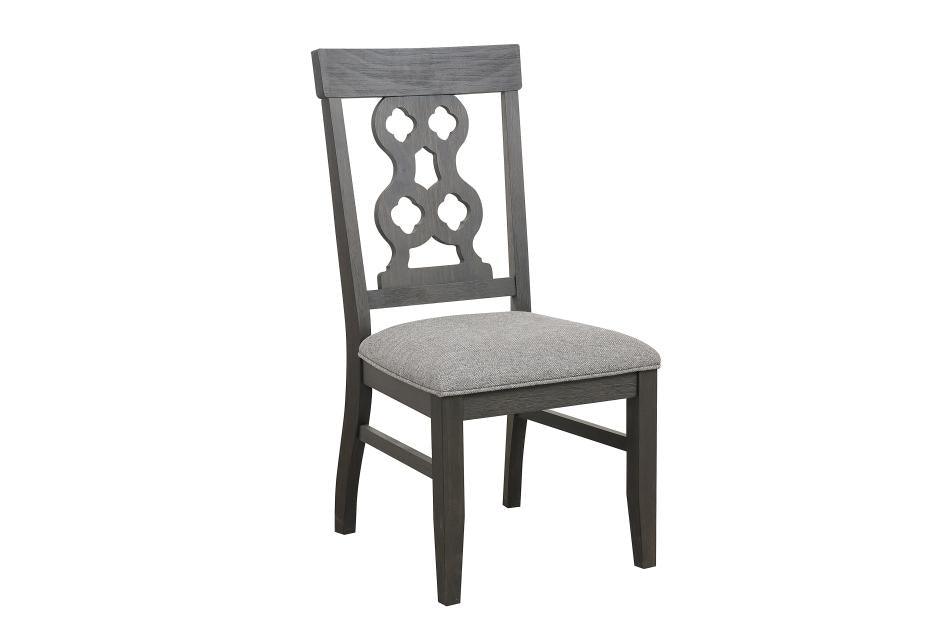 Arasina Dark Pewter 6 Piece Extendable Rectangular Dining Table Set 5559N-96-6 | Homelegance