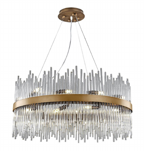 12RND32AG 32" X 14" MUNICH ANTIQUE GOLD ROUND - 210000006558