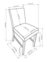 Parkside Dove Dining Chair, Set of 2 from Crown Mark - DMV Furniture