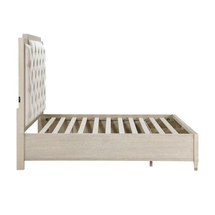 1312K-1EK* (3) Eastern King Platform Bed with Footboard Storage - 1312K-1EK*