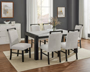 Jules Black/Light Gray Side Chair, Set of 2 from Crown Mark - DMV Furniture