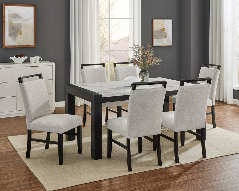 Jules Black/Light Gray Side Chair, Set of 2 from Crown Mark - DMV Furniture