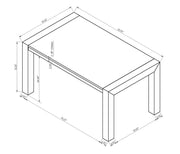 Jules Black/Light Gray Faux Marble Dining Table from Crown Mark - DMV Furniture