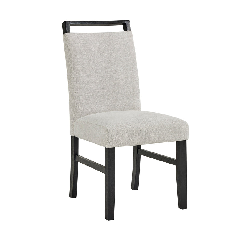 Jules Black/Light Gray Side Chair, Set of 2 from Crown Mark - DMV Furniture