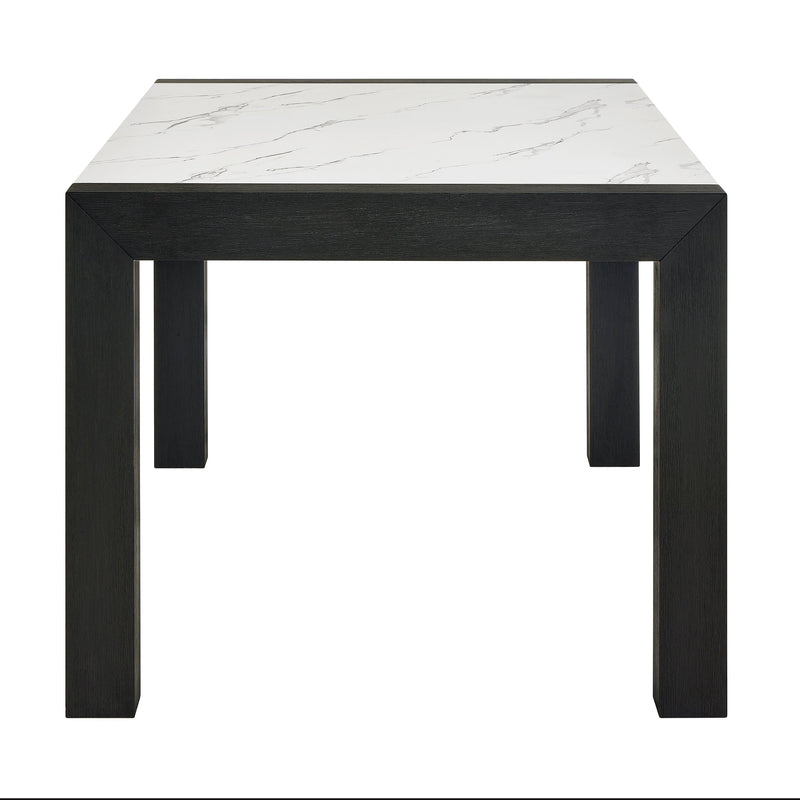Jules Black/Light Gray Faux Marble Dining Table from Crown Mark - DMV Furniture