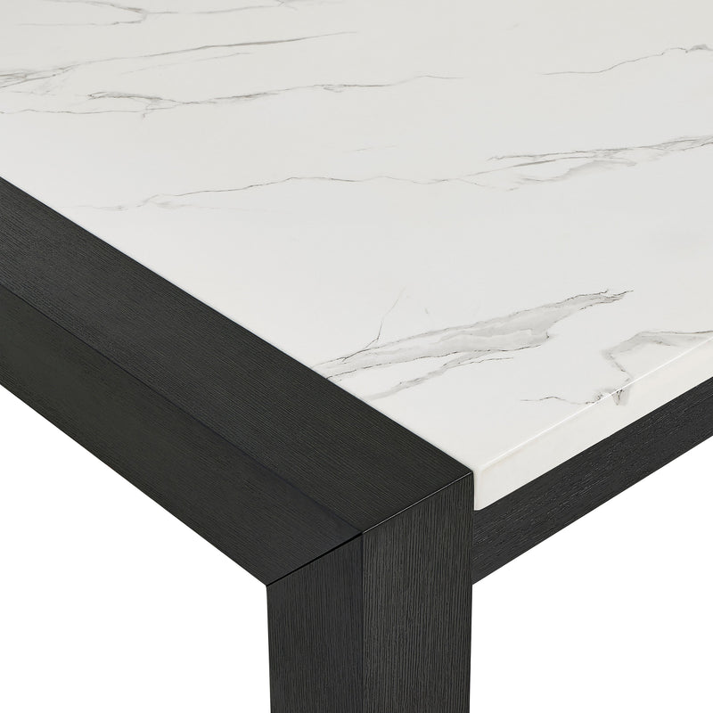 Jules Black/Light Gray Faux Marble Dining Table from Crown Mark - DMV Furniture