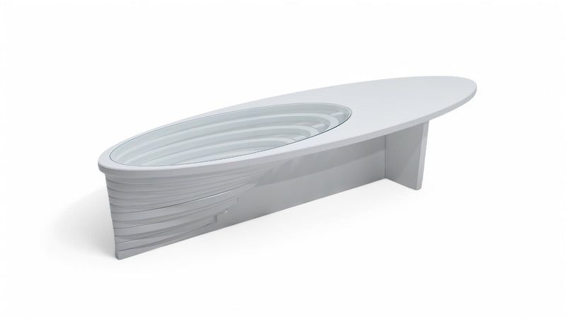 133 White Coffee Table - 133WHITE-COF