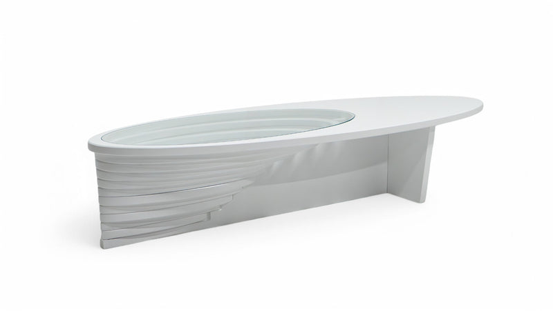 133 White Coffee Table - 133WHITE-COF