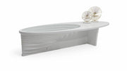 133 White Coffee Table - 133WHITE-COF