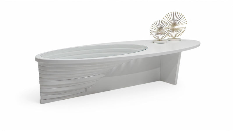 133 White Coffee Table - 133WHITE-COF