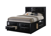 Crown Mark Furniture Emily Captain's Queen Bed in Black image