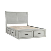 1337-1* (3) Queen Platform Bed with Storage Footboard and Side Rails - 1337-1*