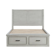 1337K-1EK* (3) Eastern King Platform Bed with Storage Footboard and Side Rails - 1337K-1EK*