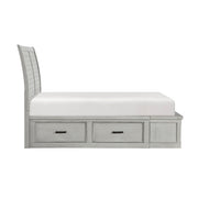 1337K-1EK* (3) Eastern King Platform Bed with Storage Footboard and Side Rails - 1337K-1EK*