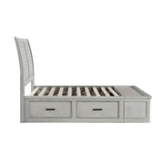 1337K-1EK* (3) Eastern King Platform Bed with Storage Footboard and Side Rails - 1337K-1EK*