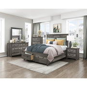 1342K-1EK* (3) Eastern King Platform Bed with Footboard Storage - 1342K-1EK*