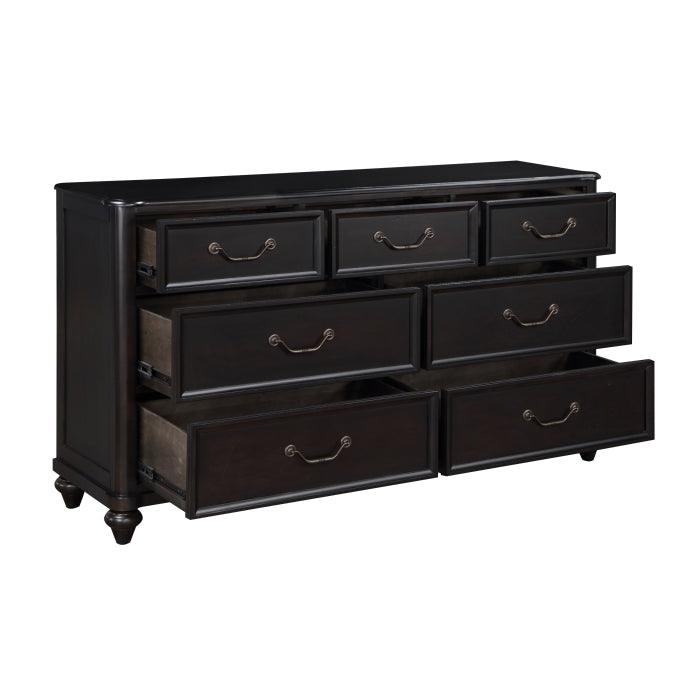 Herman 5 Piece Queen Bedroom Set In Charcoal Brown 1420-1*5 | Homelegance