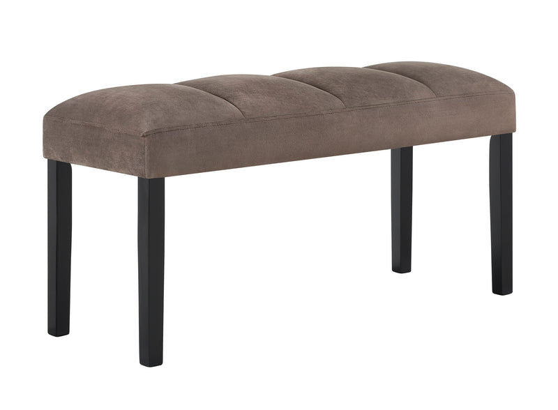 Vega Black/Brown Faux Marble Dining Set from Crown Mark - DMV Furniture