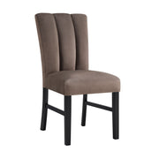 Vega Black/Brown Faux Marble Dining Set from Crown Mark - DMV Furniture