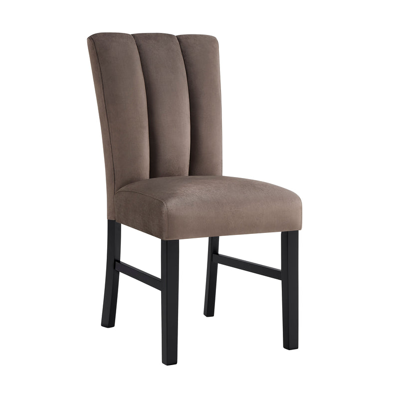 Vega Black/Brown Faux Marble Dining Set from Crown Mark - DMV Furniture