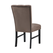 Vega Black/Brown Faux Marble Dining Set from Crown Mark - DMV Furniture