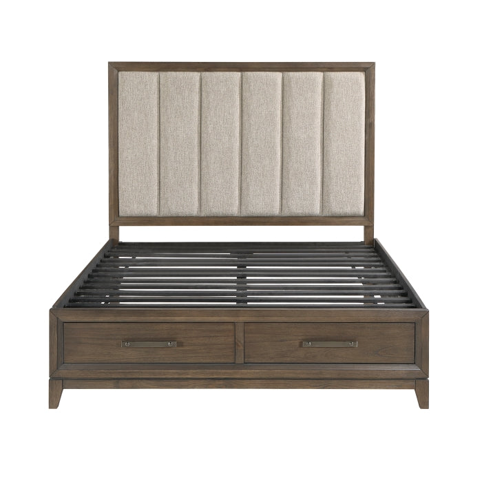 1422N-1* (3) Queen Platform Bed with Footboard Storage - 1422N-1*